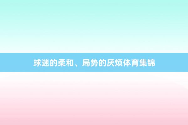 球迷的柔和、局势的厌烦体育集锦