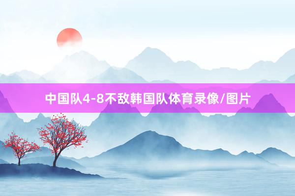 中国队4-8不敌韩国队体育录像/图片