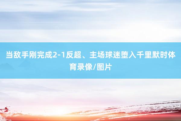 当敌手刚完成2-1反超、主场球迷堕入千里默时体育录像/图片