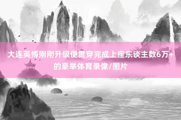 大连英博刚刚升级便贯穿完成上座东谈主数6万+的豪举体育录像/图片