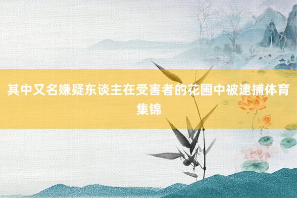 其中又名嫌疑东谈主在受害者的花圃中被逮捕体育集锦