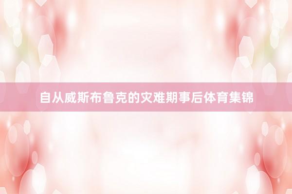 自从威斯布鲁克的灾难期事后体育集锦