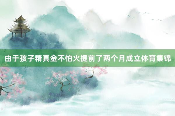 由于孩子精真金不怕火提前了两个月成立体育集锦