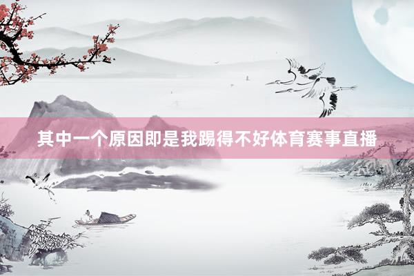 其中一个原因即是我踢得不好体育赛事直播