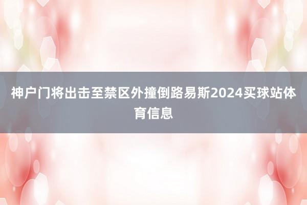 神户门将出击至禁区外撞倒路易斯2024买球站体育信息