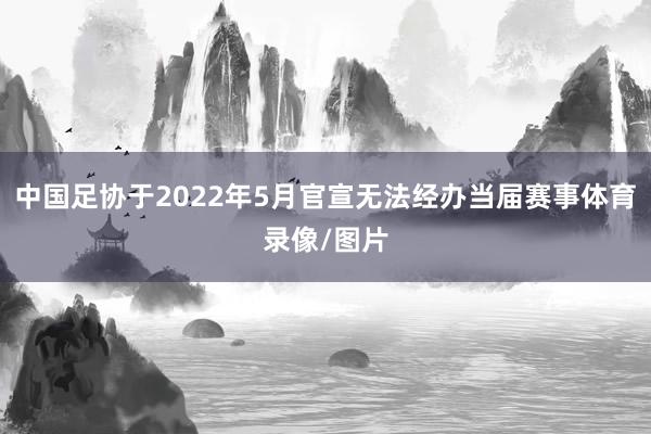 中国足协于2022年5月官宣无法经办当届赛事体育录像/图片