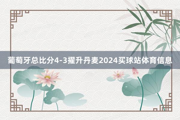 葡萄牙总比分4-3擢升丹麦2024买球站体育信息