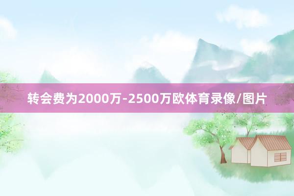 转会费为2000万-2500万欧体育录像/图片