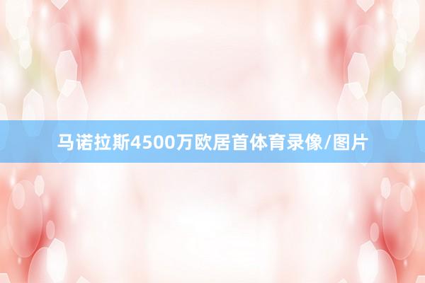 马诺拉斯4500万欧居首体育录像/图片