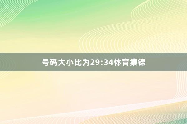 号码大小比为29:34体育集锦