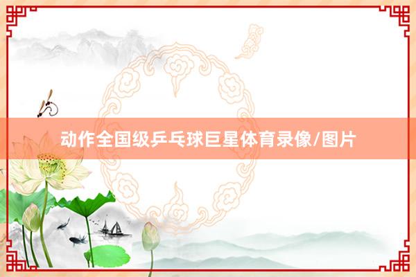 动作全国级乒乓球巨星体育录像/图片