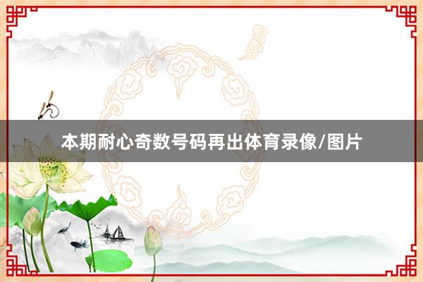 本期耐心奇数号码再出体育录像/图片