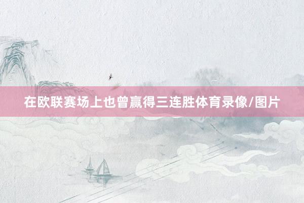在欧联赛场上也曾赢得三连胜体育录像/图片