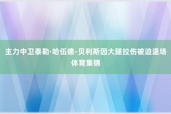 主力中卫泰勒·哈伍德-贝利斯因大腿拉伤被迫退场体育集锦