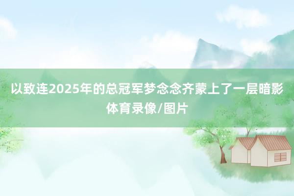 以致连2025年的总冠军梦念念齐蒙上了一层暗影体育录像/图片