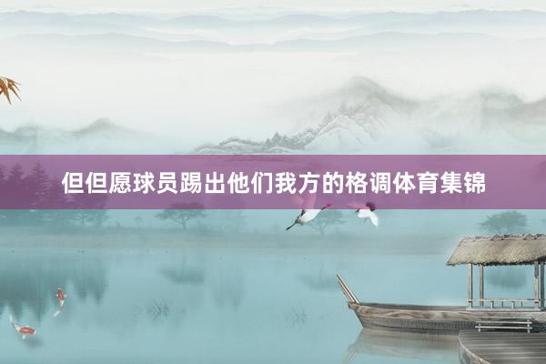 但但愿球员踢出他们我方的格调体育集锦