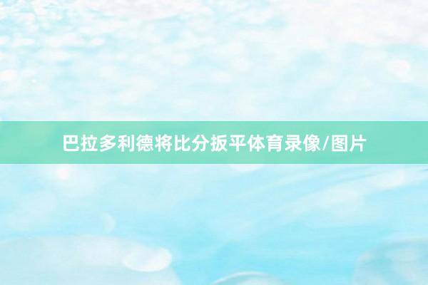 巴拉多利德将比分扳平体育录像/图片