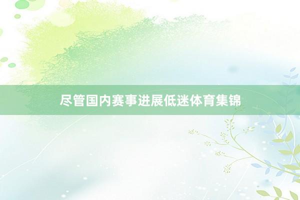尽管国内赛事进展低迷体育集锦
