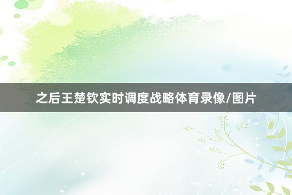 之后王楚钦实时调度战略体育录像/图片