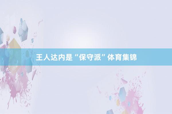 王人达内是“保守派”体育集锦