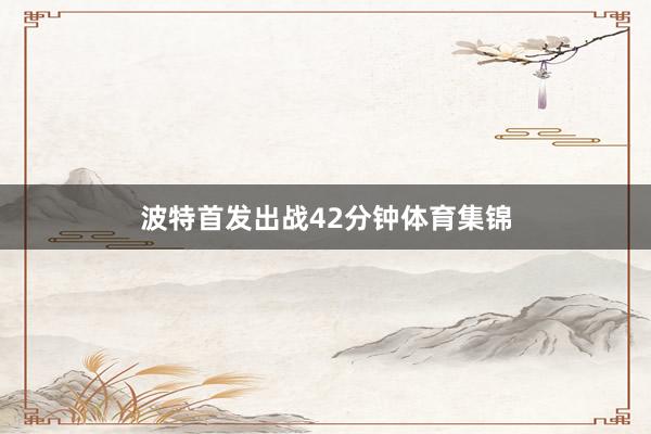 波特首发出战42分钟体育集锦