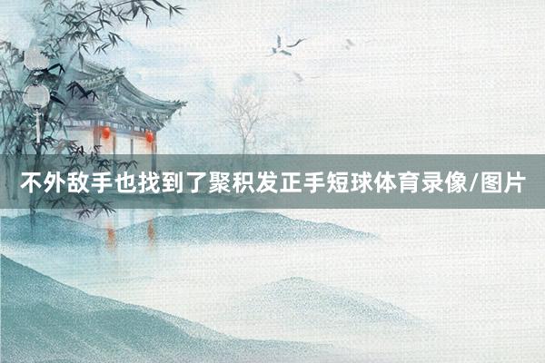 不外敌手也找到了聚积发正手短球体育录像/图片