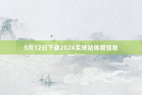 5月12日下昼2024买球站体育信息