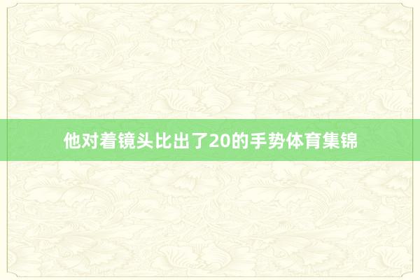 他对着镜头比出了20的手势体育集锦