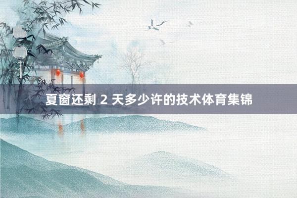 夏窗还剩 2 天多少许的技术体育集锦