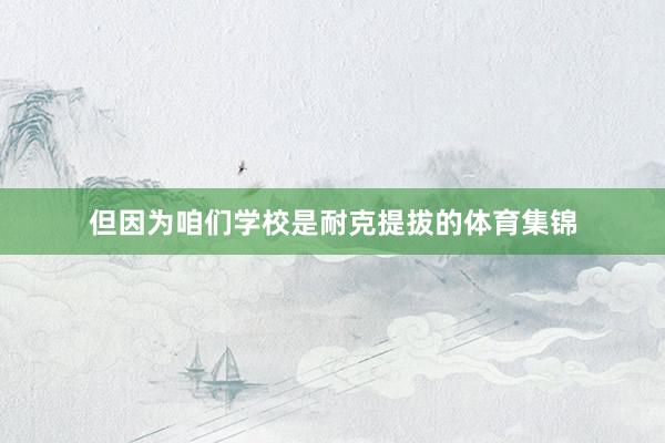 但因为咱们学校是耐克提拔的体育集锦