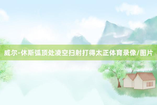 威尔-休斯弧顶处凌空扫射打得太正体育录像/图片