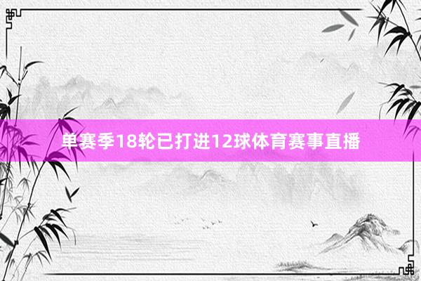 单赛季18轮已打进12球体育赛事直播