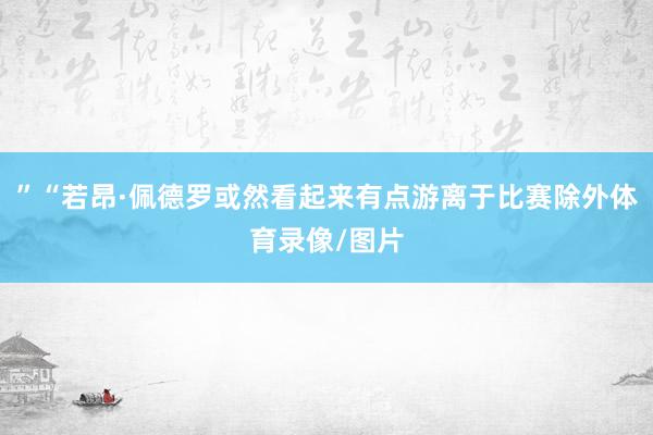 ”“若昂·佩德罗或然看起来有点游离于比赛除外体育录像/图片