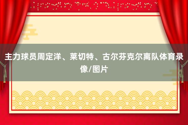 主力球员周定洋、莱切特、古尔芬克尔离队体育录像/图片