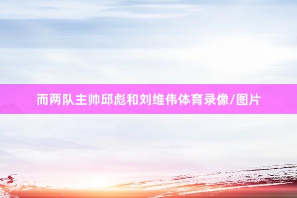 而两队主帅邱彪和刘维伟体育录像/图片