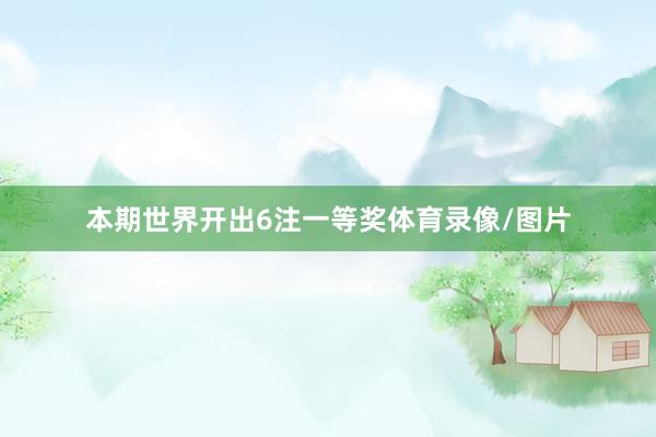 本期世界开出6注一等奖体育录像/图片