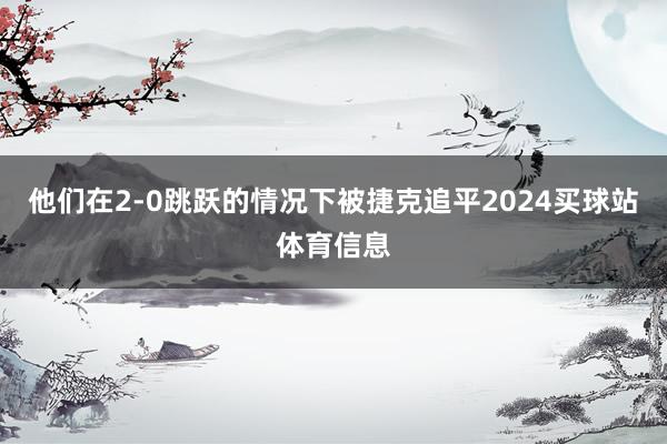 他们在2-0跳跃的情况下被捷克追平2024买球站体育信息