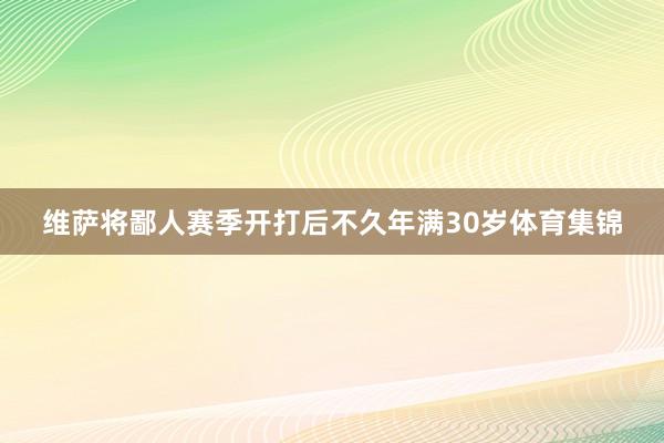 维萨将鄙人赛季开打后不久年满30岁体育集锦