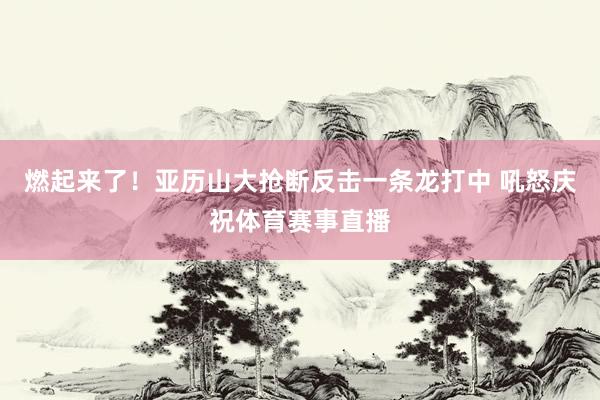 燃起来了！亚历山大抢断反击一条龙打中 吼怒庆祝体育赛事直播