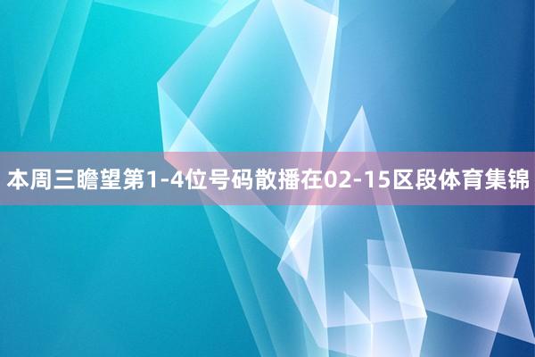 本周三瞻望第1-4位号码散播在02-15区段体育集锦